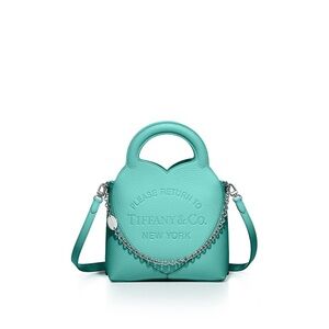 Tiffany & Co. “Return to Tiffany” Blue Leather Mini Tote Bag